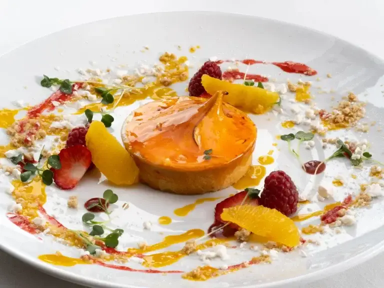 Forfait-Gourmand-768x576 a plate of food with fruit on it